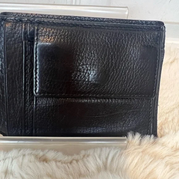 BOTTEGA VENETA LEATHER LAMBSKIN WALLET BLACK
